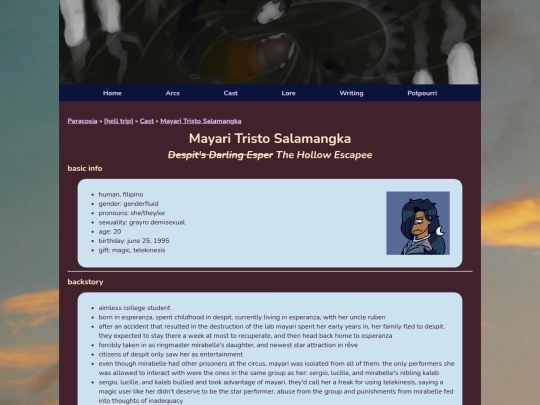 cast/trip/mayari screenshot