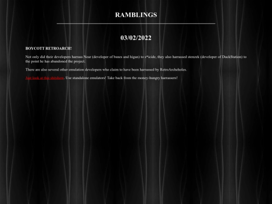 likes/ramblings screenshot