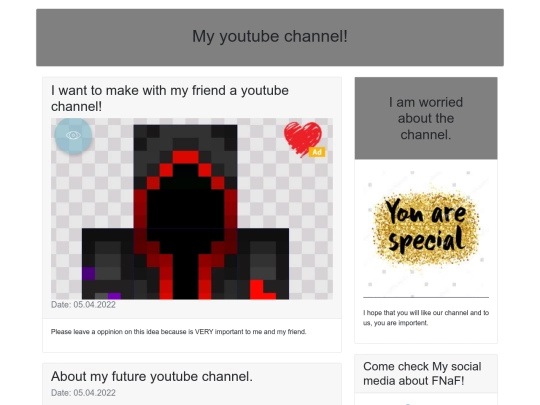 pages/aboutmychannel screenshot