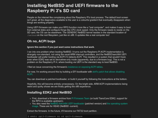 rpi3-netbsd-uefi screenshot