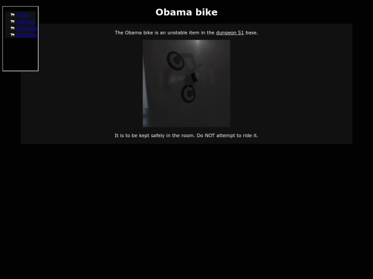 Encyclopedia/obamabike screenshot