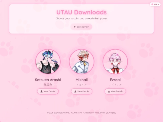 UTAU Downloads screenshot