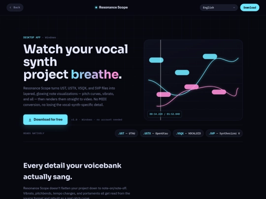 resonancescope screenshot