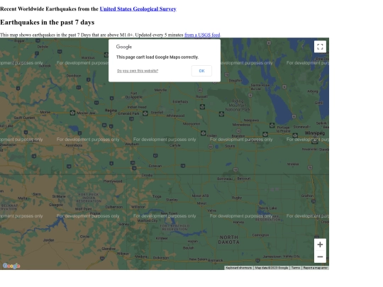 GEOG3530/code12/12_09a_KML_Earthquakes_past_week screenshot
