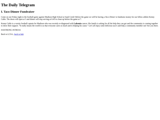 My News Hub/Online News Article Assignment- Griffin Reynard screenshot