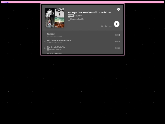 songList screenshot