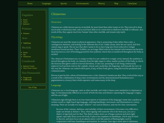 Species/chimeraes screenshot