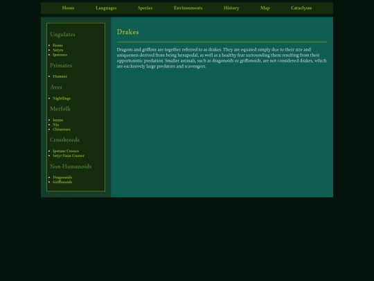 Species/drakes screenshot