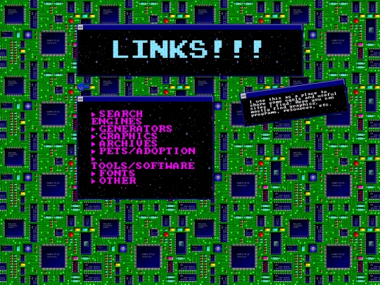 links screenshot