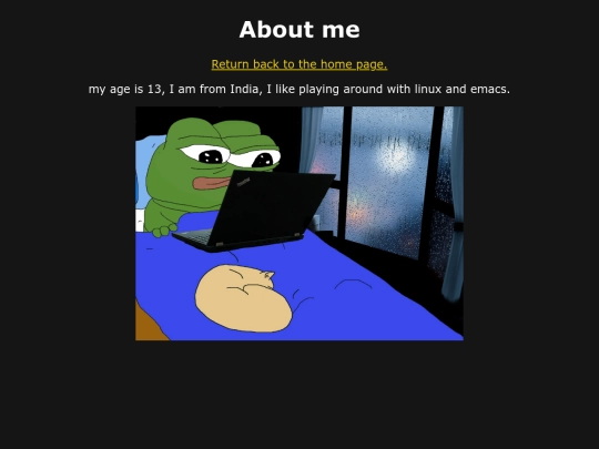 Aboutme screenshot