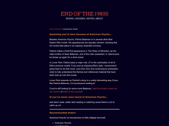 info screenshot
