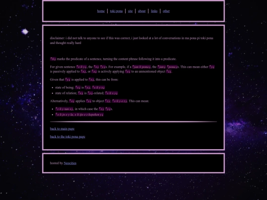 tokipona/predicates screenshot