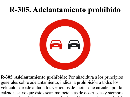 reglamentarias/r305 screenshot