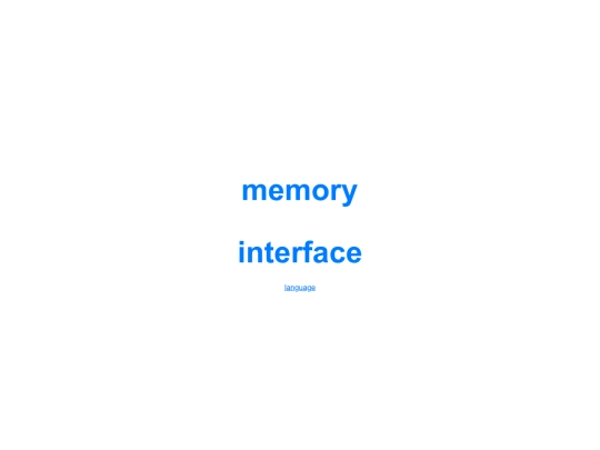 memory-interface-language screenshot