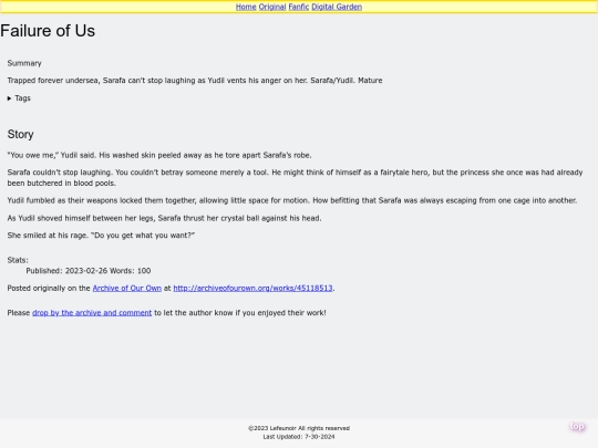 fic/Failure of Us screenshot