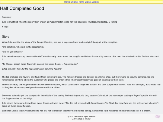 fic/Half Completed Good screenshot