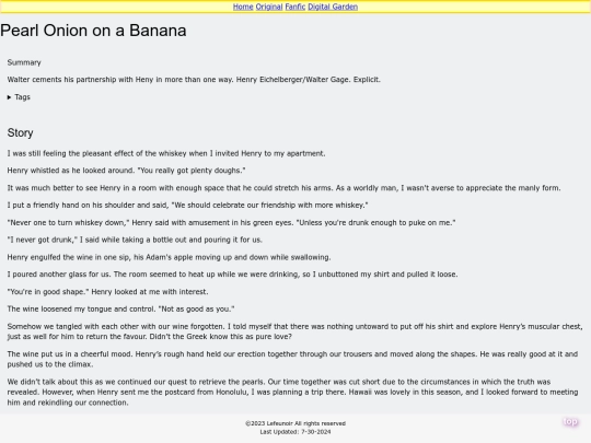 fic/Pearl Onion on a Banana screenshot