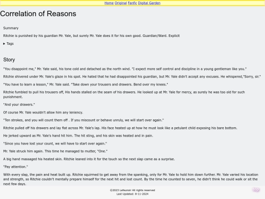 ow/CorrelationofReasons screenshot