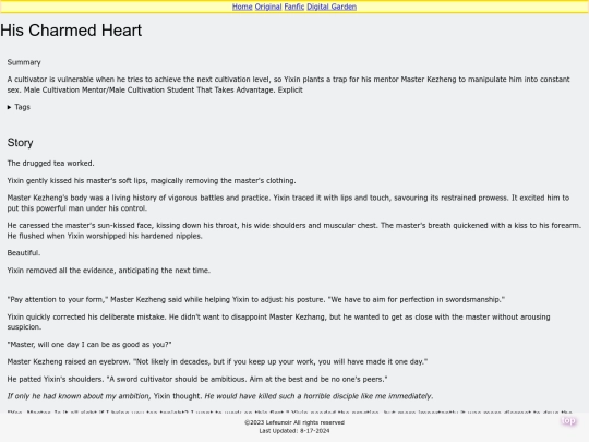 ow/HisCharmedHeart screenshot