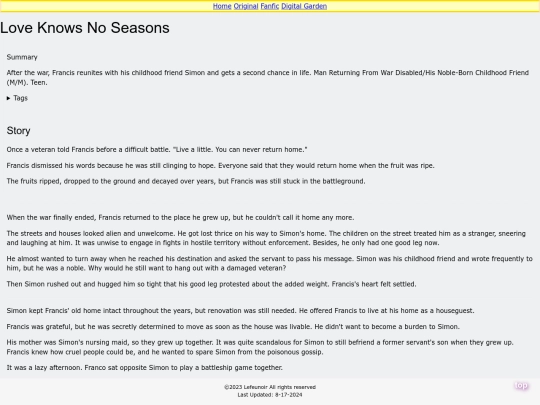 ow/Love Knows No Seasons screenshot