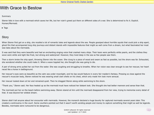 ow/With Grace to Bestow screenshot