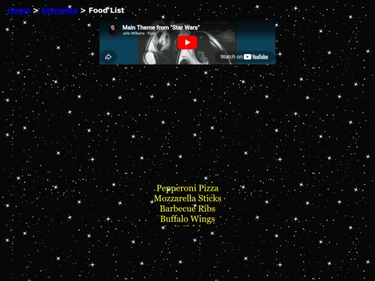 interests/food screenshot