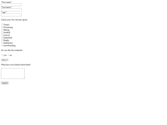 form screenshot