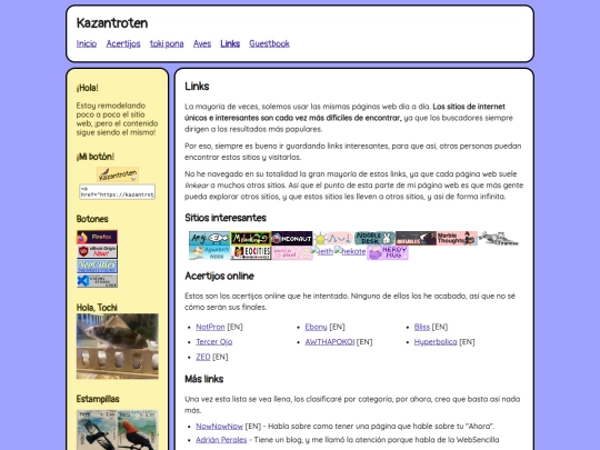 links screenshot