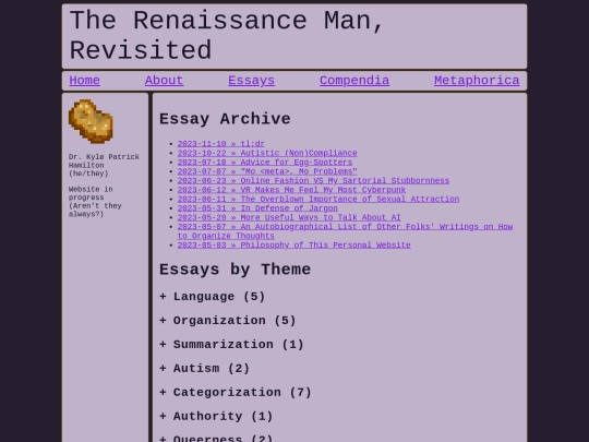 blog/archive screenshot