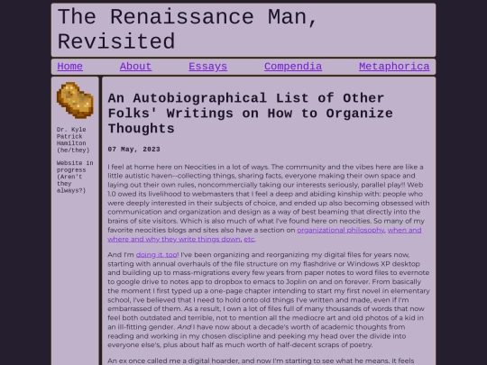 blog/posts/2023-05-07-An-Autobiographical-List-of-Other-Folks-Writing-on-Organizing-Thoughts screenshot