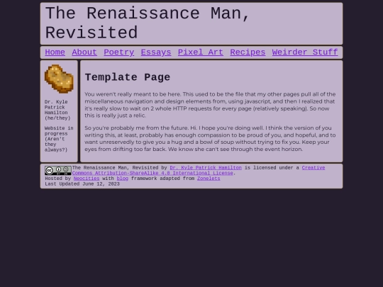 template screenshot