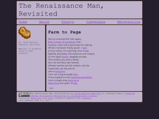 weird/poetry/farmtopage screenshot