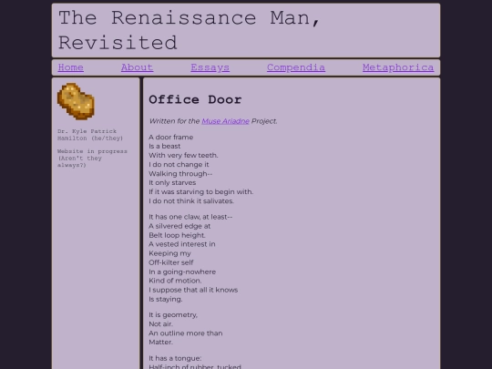 weird/poetry/officedoor screenshot