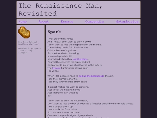 weird/poetry/spark screenshot
