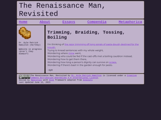weird/poetry/trimming screenshot