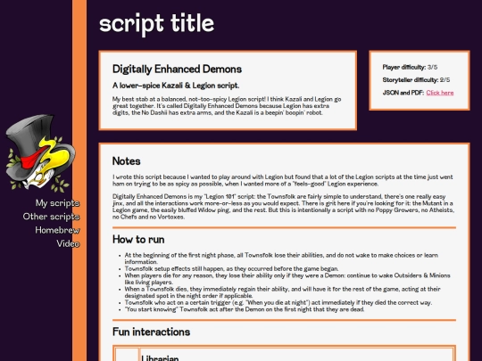 new_homepage/script_info_template screenshot