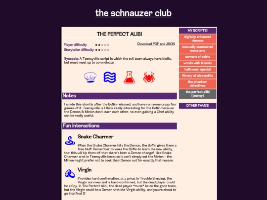 scripts/theperfectalibi screenshot