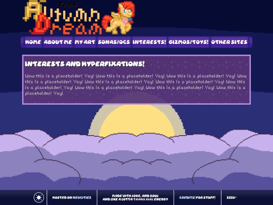 interests screenshot