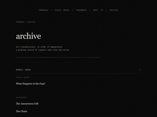 archive screenshot