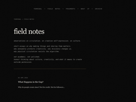 notes screenshot