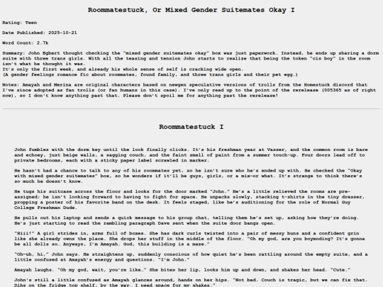 archive/roommatestuck1 screenshot