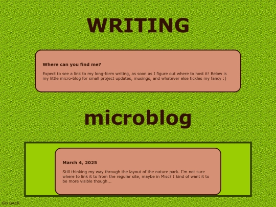 writing screenshot