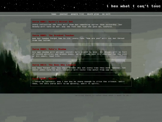 curses screenshot