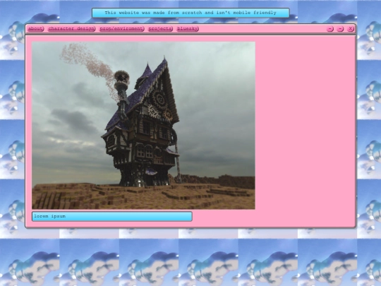 portfolioCHARACTERDES screenshot
