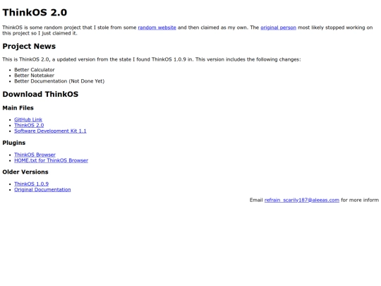 thinkos screenshot