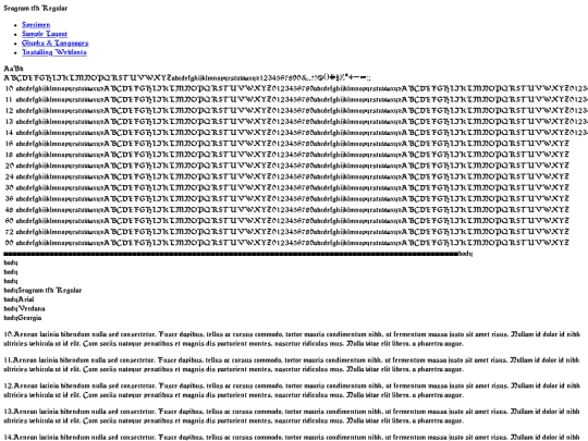 FONTseagram/seagram_tfb-demo screenshot