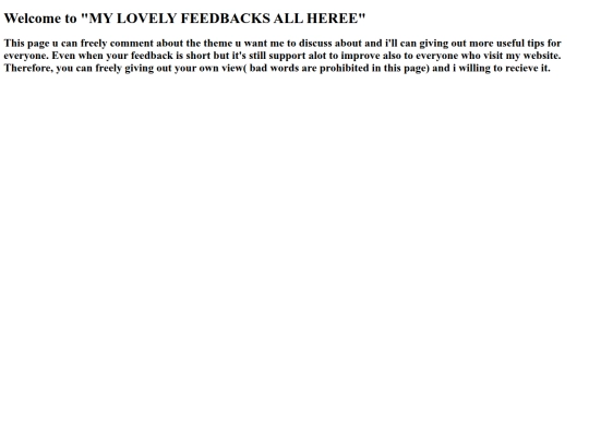 allmylovelyfeedbacks screenshot