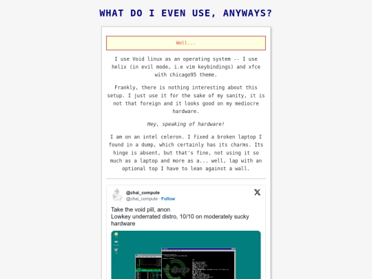 what-I-am-using screenshot