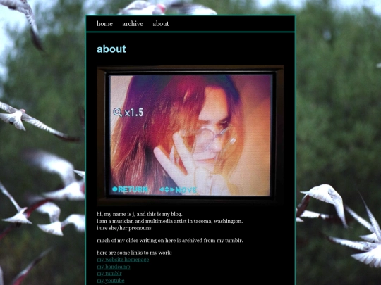 blog/about screenshot