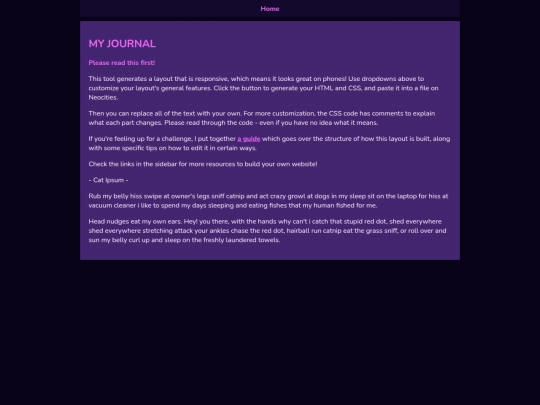 journal screenshot